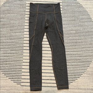 Athleta Grey full length leggings with side pockets